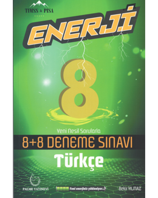 Palme Yayınevi 8.Sınıf Lgs Enerji Türkçe 8+8 Deneme